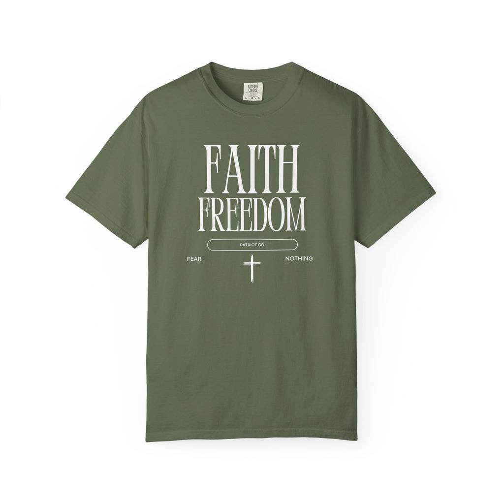 Faith Freedom T-Shirt — Christian Inspirational Tee (Faith Over Fear)