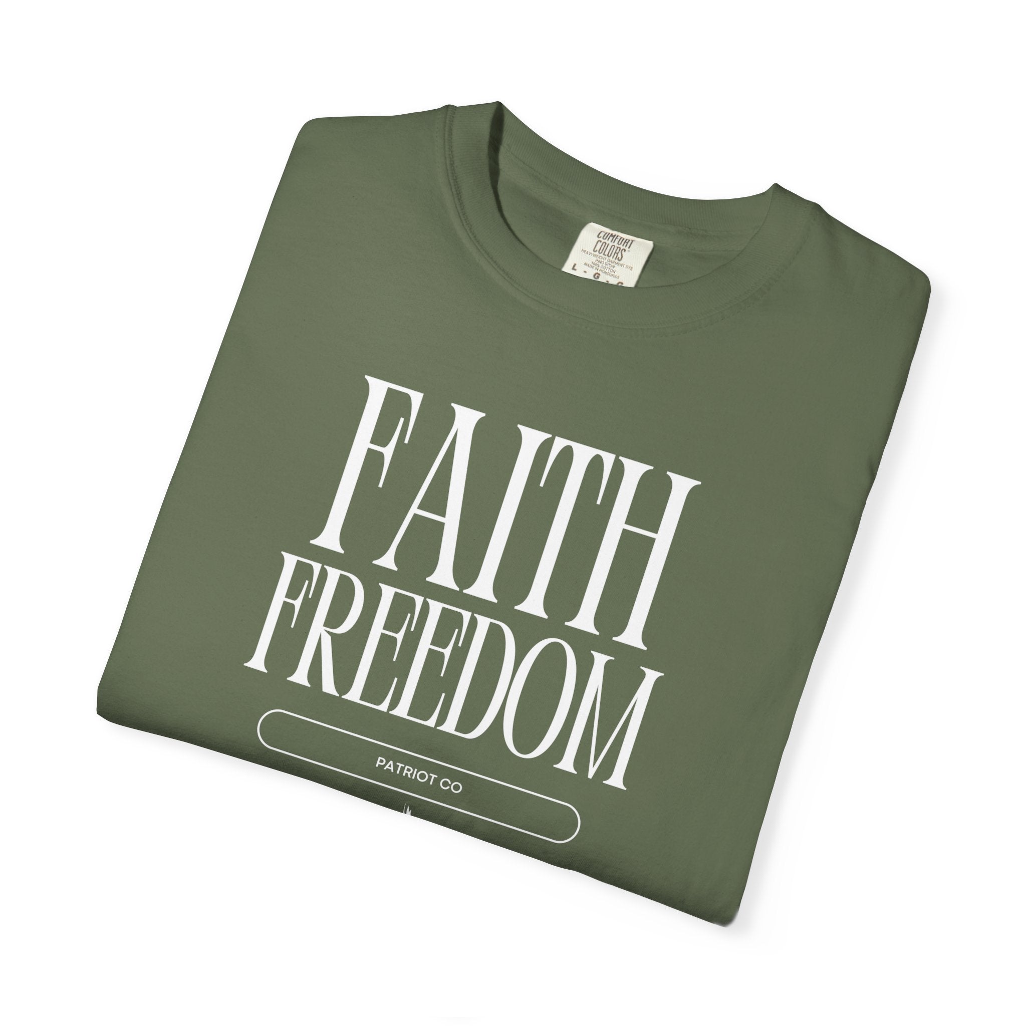 Faith Freedom T-Shirt — Christian Inspirational Tee (Faith Over Fear)