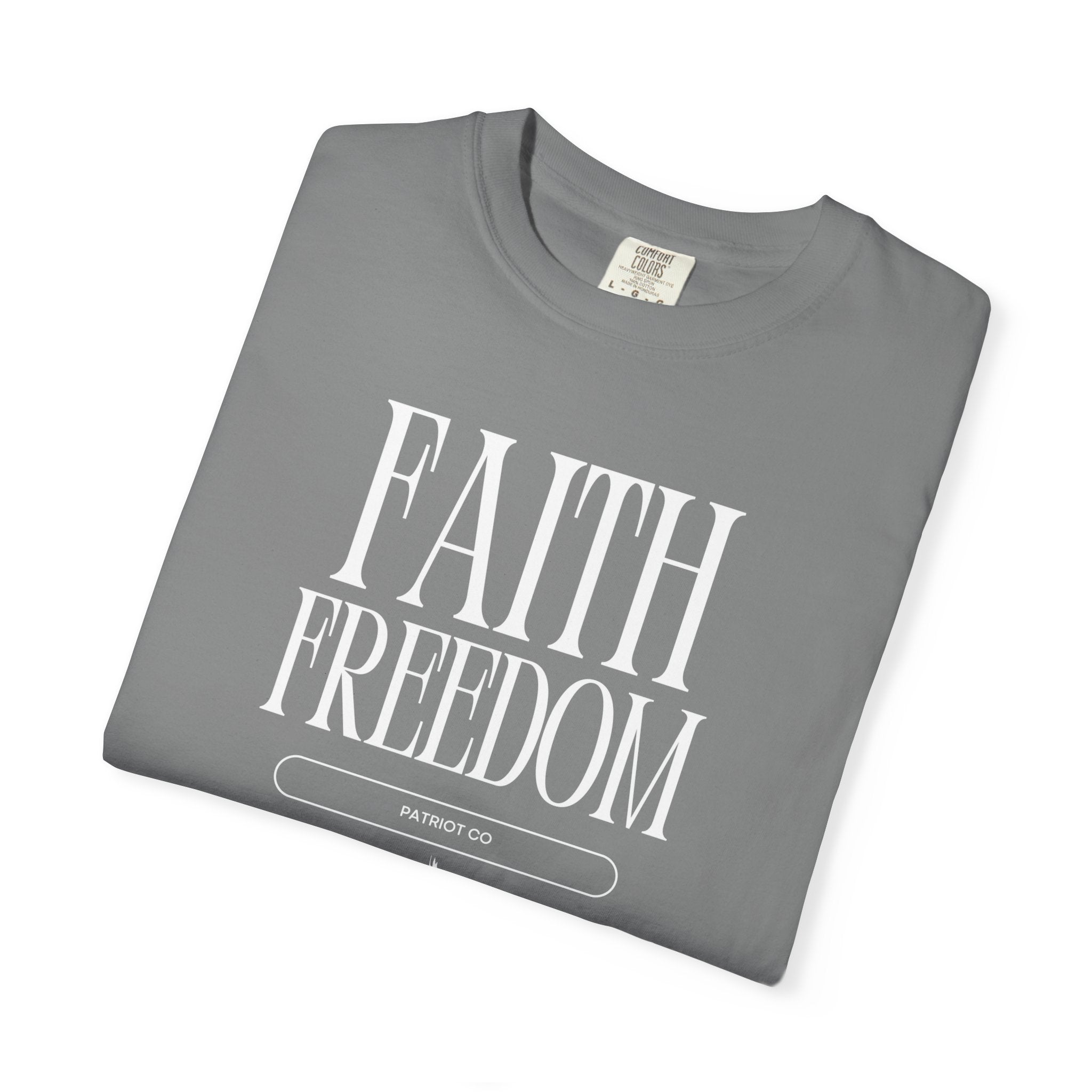 Faith Freedom T-Shirt — Christian Inspirational Tee (Faith Over Fear)