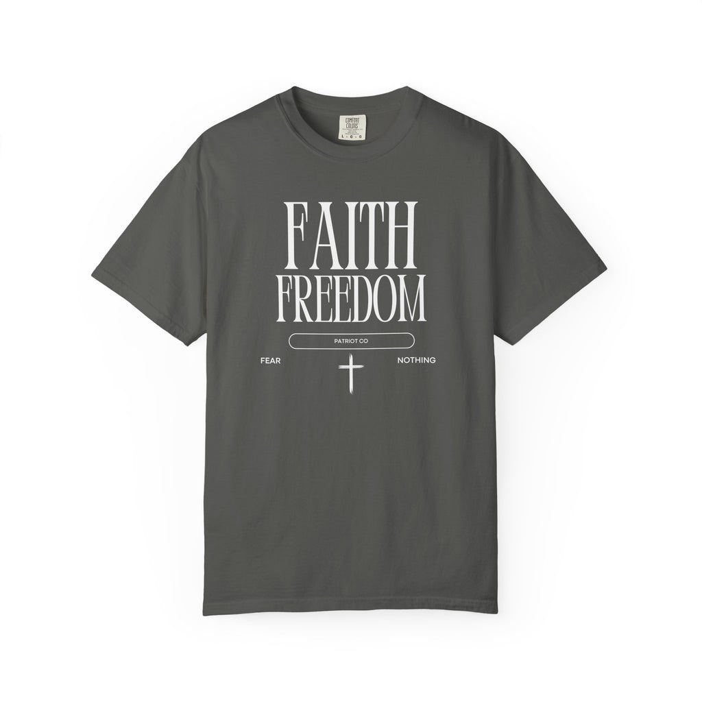 Faith Freedom T-Shirt — Christian Inspirational Tee (Faith Over Fear)