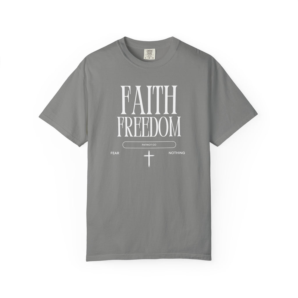 Faith Freedom T-Shirt — Christian Inspirational Tee (Faith Over Fear)