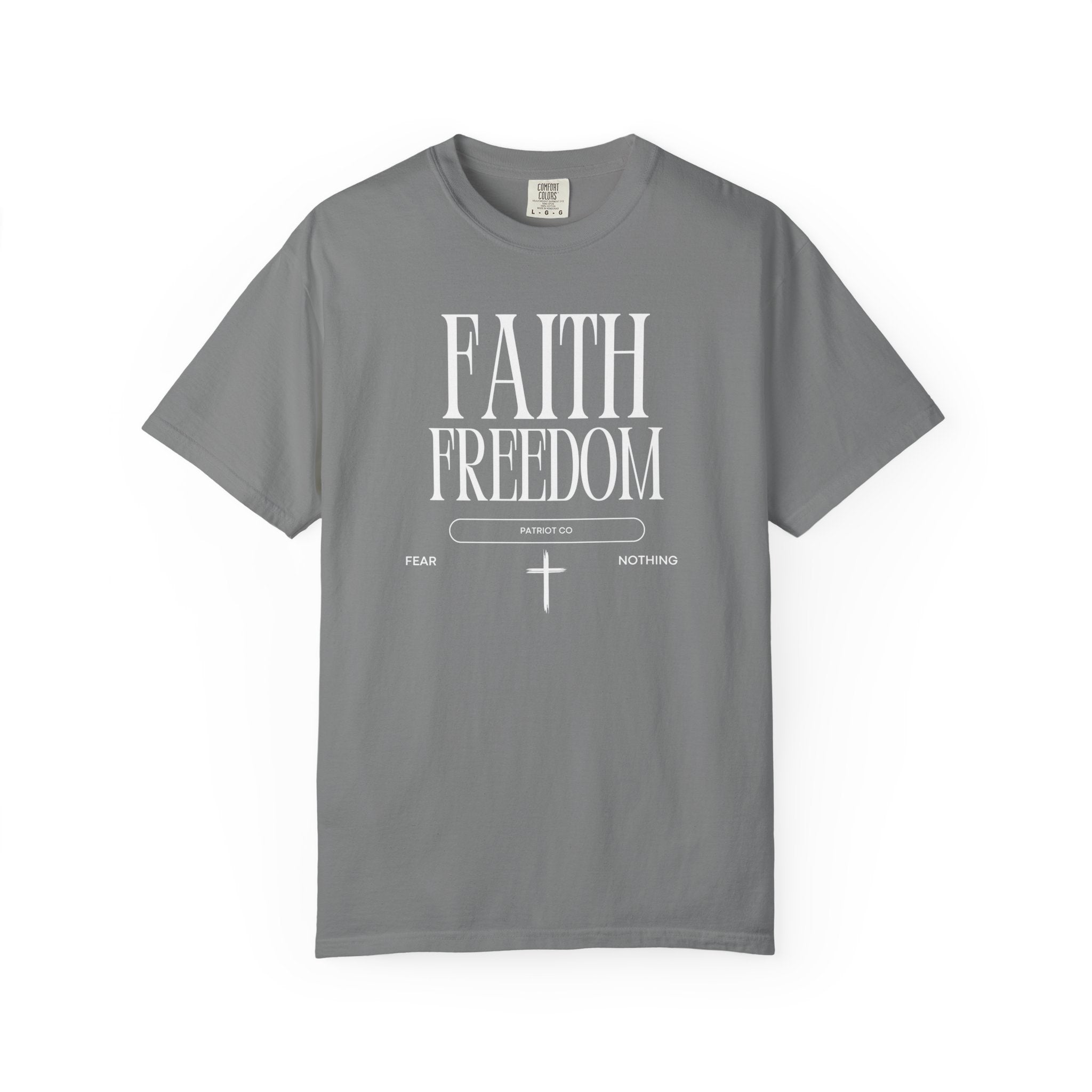 Faith Freedom T-Shirt — Christian Inspirational Tee (Faith Over Fear)