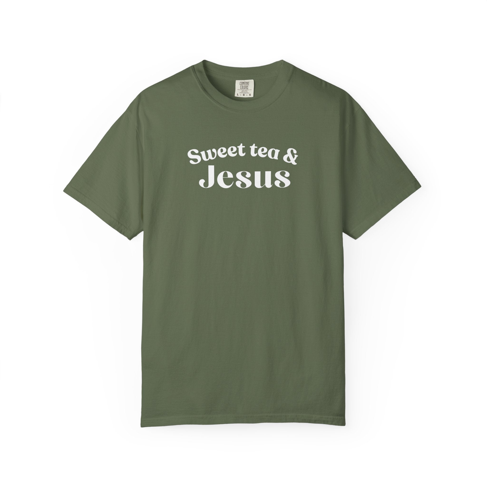 Sweet Tea & Jesus T-Shirt — Southern Faith Graphic Tee – Patriot
